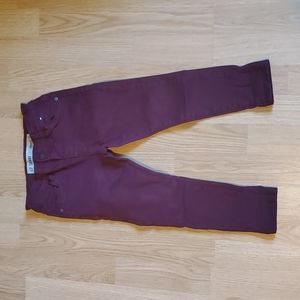 Toddler Boy Maroon Skinny Jeans!